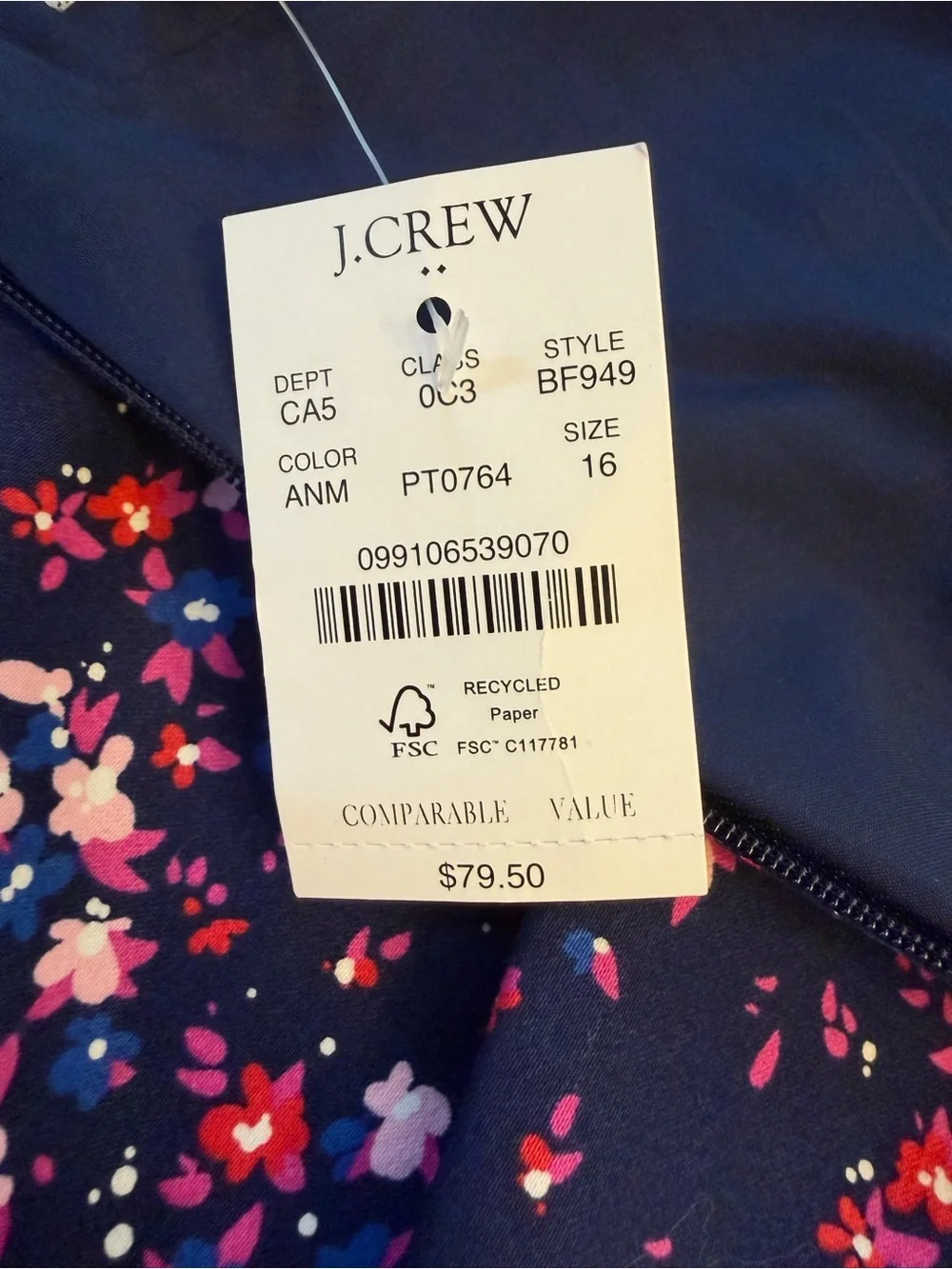NWT J.Crew Re-Imagined Floral Pencil Skirt - Size 16